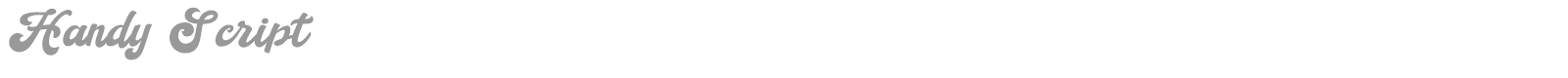 Handy Script font preview